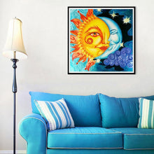 Load image into Gallery viewer, Sun and Moon 30x30cm(canvas) full round drill diamond painting
