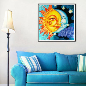 Sun and Moon 30x30cm(canvas) full round drill diamond painting
