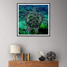 Load image into Gallery viewer, Sea Turtle 30x30cm(canvas) full round drill diamond painting
