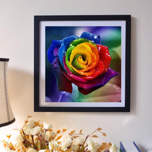 Load image into Gallery viewer, Colorful Flower 30x30cm(canvas) full round drill diamond painting
