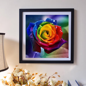 Colorful Flower 30x30cm(canvas) full round drill diamond painting