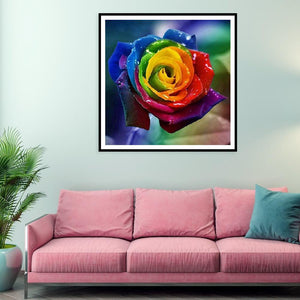 Colorful Flower 30x30cm(canvas) full round drill diamond painting
