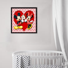 Load image into Gallery viewer, Mickey Mouse 30x30cm(canvas) full round drill diamond painting
