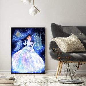 Cinderella 30x40cm(canvas) full round drill diamond painting
