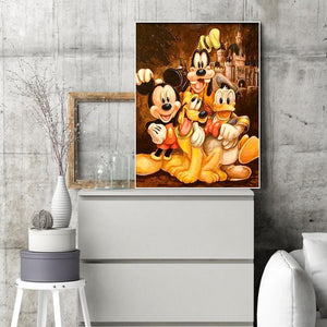 Mickey Mouse 30x40cm(canvas) full round drill diamond painting