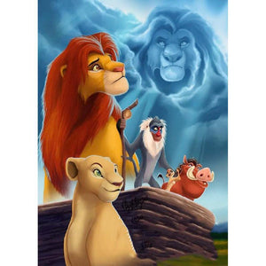 The Lion King 30x40cm(canvas) full round drill diamond painting