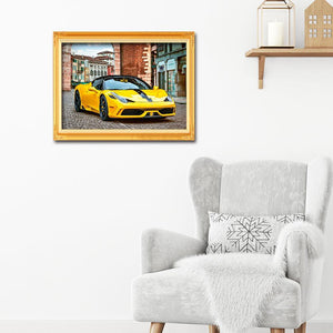 Car 40x30cm(canvas) full round drill diamond painting