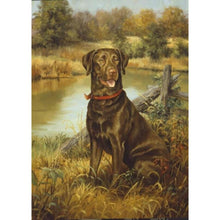 Load image into Gallery viewer, Dog 40x30cm(canvas) full round drill diamond painting
