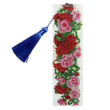 Load image into Gallery viewer, DIY Special Shape Diamond Painting Leather Rose Bookmark Tassel Embroidery
