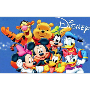 Cartoon Characters Ornaments 60x40cm(canvas) full round drill diamond painting