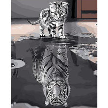 Load image into Gallery viewer, Novelty Reflection 40*50cm paint by numbers
