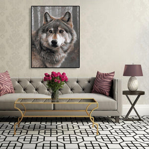 Gray Wolf 40*50cm paint by numbers