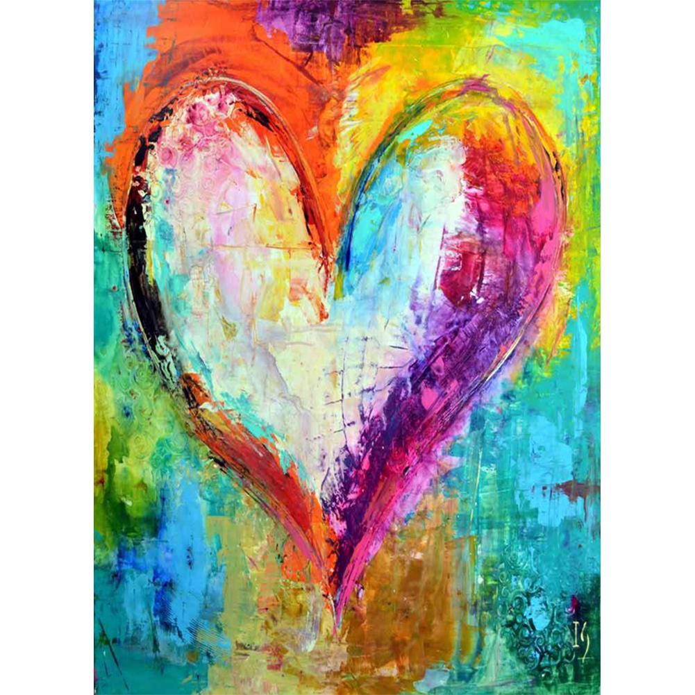 Colorful Heart 40*50cm paint by numbers