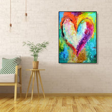 Load image into Gallery viewer, Colorful Heart 40*50cm paint by numbers
