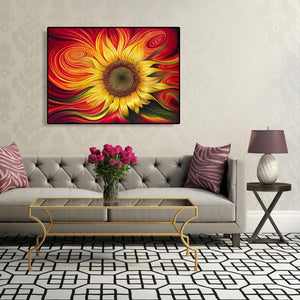 Vortex Sunflower 40*50cm paint by numbers