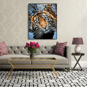 Swimming Tiger 40*50cm paint by numbers