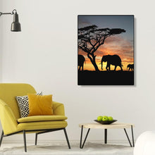 Load image into Gallery viewer, Sunset Elephant 40*50cm paint by numbers
