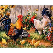 Load image into Gallery viewer, Flower Chicken 40*50cm paint by numbers
