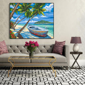 Sea Boat Artworks 40*50cm paint by numbers