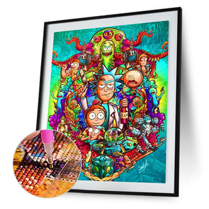 Cartoon 30x40cm(canvas) full round drill diamond painting