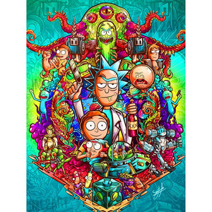 Cartoon 30x40cm(canvas) full round drill diamond painting
