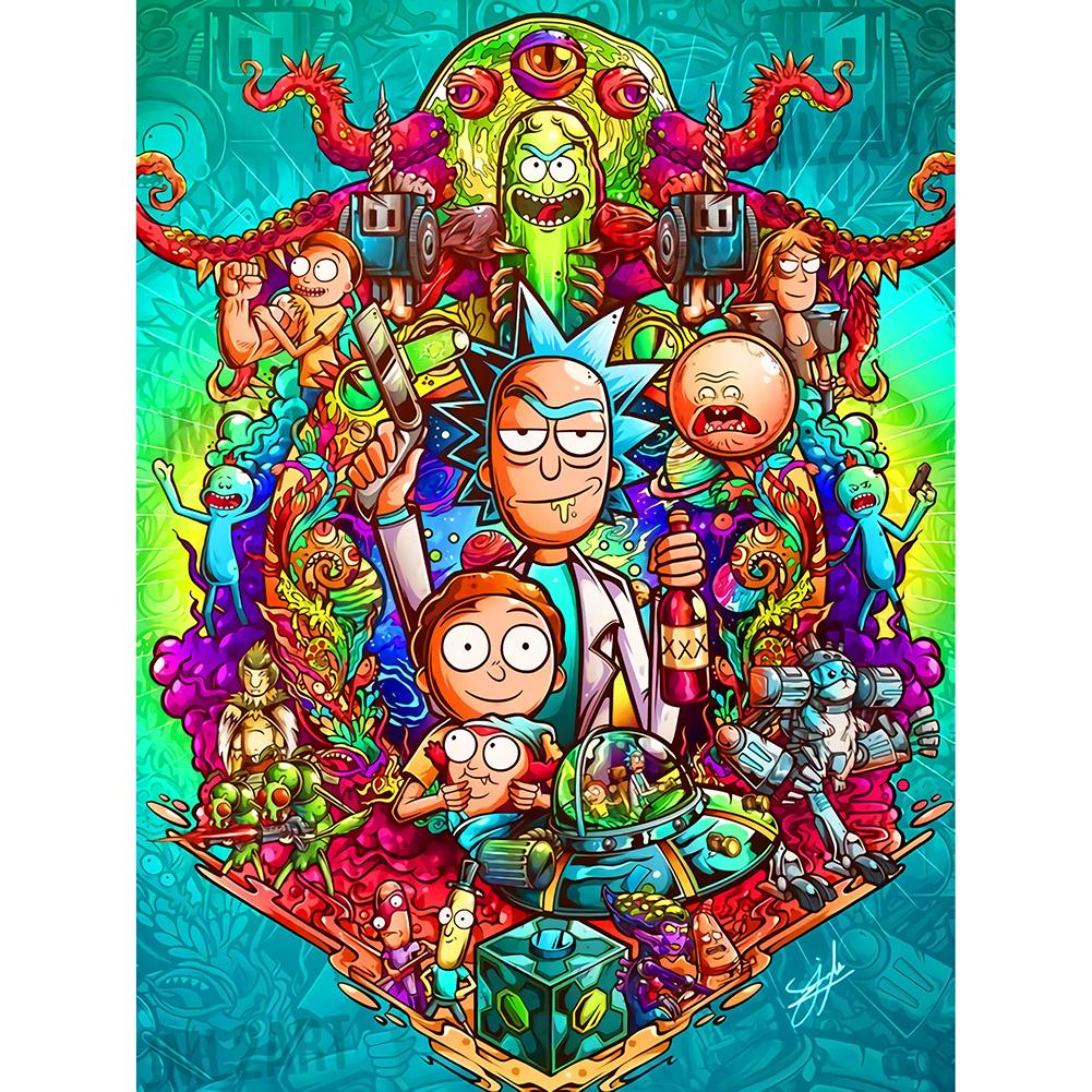 Cartoon 30x40cm(canvas) full round drill diamond painting