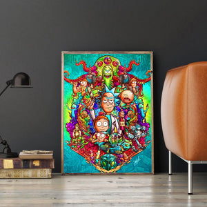 Cartoon 30x40cm(canvas) full round drill diamond painting