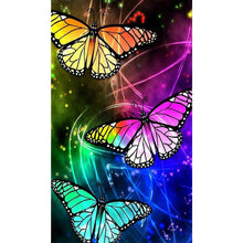Load image into Gallery viewer, Butterfly 30x48cm(canvas) full round drill diamond painting
