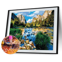 Load image into Gallery viewer, Mountain Scene 40x30cm(canvas) full round drill diamond painting
