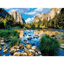 Load image into Gallery viewer, Mountain Scene 40x30cm(canvas) full round drill diamond painting
