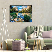 Load image into Gallery viewer, Mountain Scene 40x30cm(canvas) full round drill diamond painting
