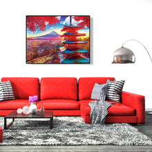 Load image into Gallery viewer, Landscape 45x35cm(canvas) full round drill diamond painting
