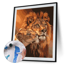 Load image into Gallery viewer, Snuggle Lions 40*50cm paint by numbers
