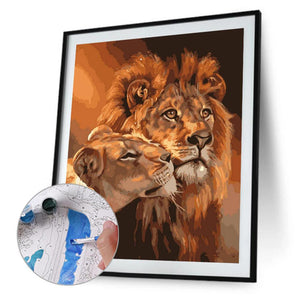 Snuggle Lions 40*50cm paint by numbers