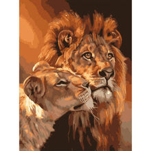 Load image into Gallery viewer, Snuggle Lions 40*50cm paint by numbers
