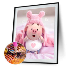 Load image into Gallery viewer, Pink Pig 40x30cm(canvas) full round drill diamond painting
