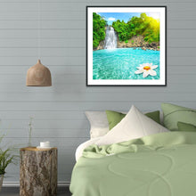 Load image into Gallery viewer, Waterfalls Scenery 30x30cm(canvas) full round drill diamond painting
