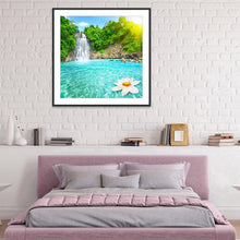 Load image into Gallery viewer, Waterfalls Scenery 30x30cm(canvas) full round drill diamond painting
