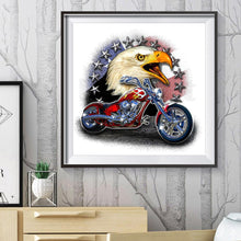 Load image into Gallery viewer, Motorcycle Eagle 30x30cm(canvas) full round drill diamond painting
