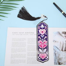 Load image into Gallery viewer, DIY Heart Butterfly Special Shaped Diamond Painting Bookmark Cross Stitch
