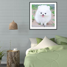 Load image into Gallery viewer, Cute White Dog 30x30cm(canvas) Full round drill diamond painting
