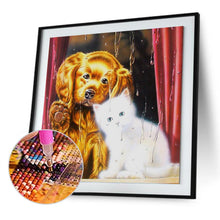 Load image into Gallery viewer, Daze Dog Cat 30x30cm(canvas) full round drill diamond painting
