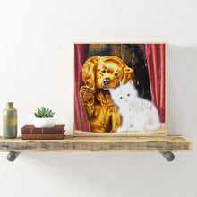 Load image into Gallery viewer, Daze Dog Cat 30x30cm(canvas) full round drill diamond painting
