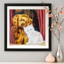 Load image into Gallery viewer, Daze Dog Cat 30x30cm(canvas) full round drill diamond painting
