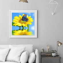 Load image into Gallery viewer, Positive Sunflower 30x30cm(canvas) full round drill diamond painting
