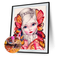 Load image into Gallery viewer, Butterfly Girl Figure 40x30cm(canvas) full round drill diamond painting
