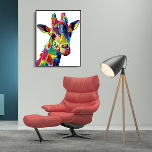 Color Giraffe 40*50cm paint by numbers