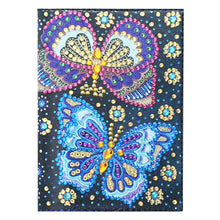 Load image into Gallery viewer, Butterfly DIY Special Shaped Diamond Painting Travel Leather Passport Cover

