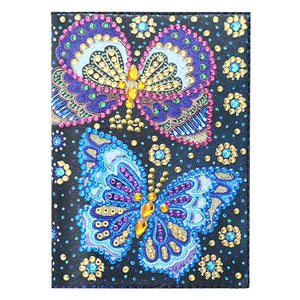 Butterfly DIY Special Shaped Diamond Painting Travel Leather Passport Cover