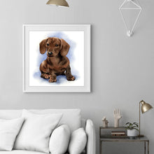 Load image into Gallery viewer, Logy Dog 30x30cm(canvas) full round drill diamond painting
